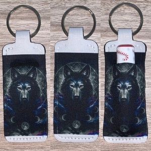 Wolf moon child chapstick holder new